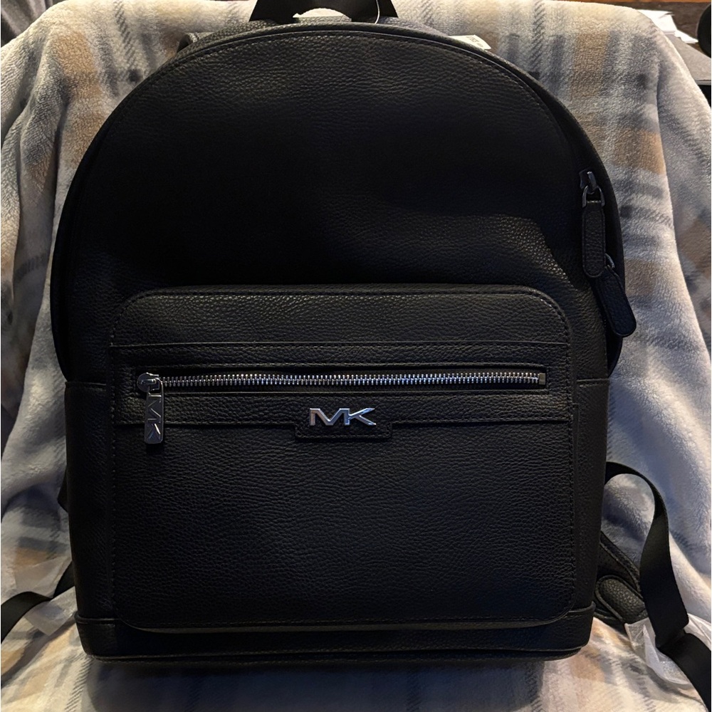 Michael Kors Black Leather Unisex Backpack